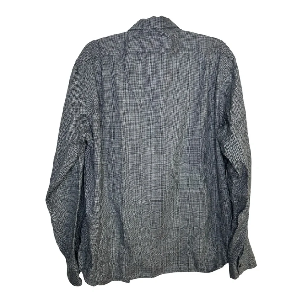 J.Crew Men’s‎ 100% Cotton Gray Button-Up Shirt Slim Fit XL